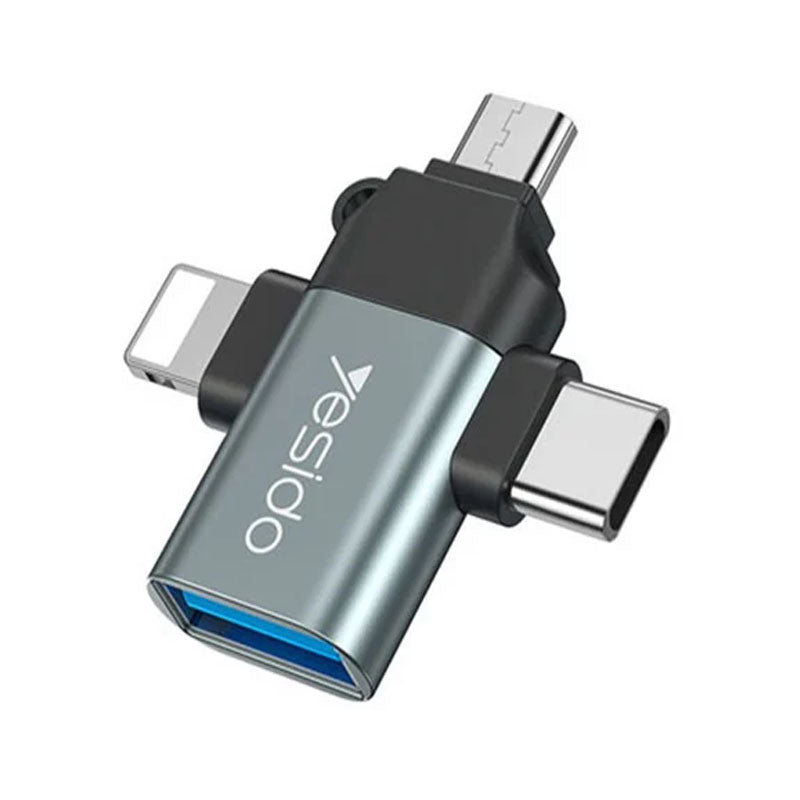 Yesido GS15 3 in 1 OTG Adapter , USB 3.0 Super Fast Data Transmission Yesido GS15 3 in 1 OTG Adapter , USB 3.0 Super Fast Data Transmission